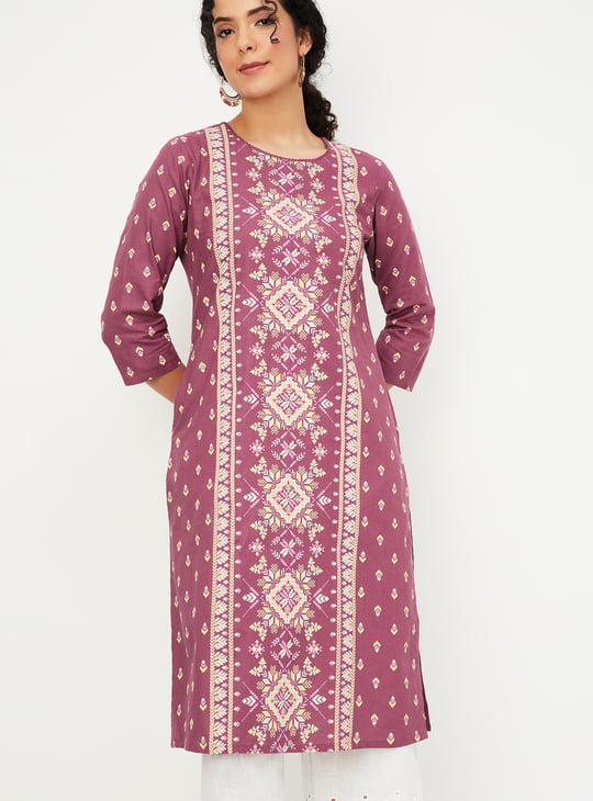 Women Printed Straight Kurta