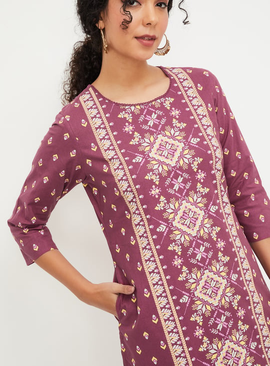 Women Printed Straight Kurta