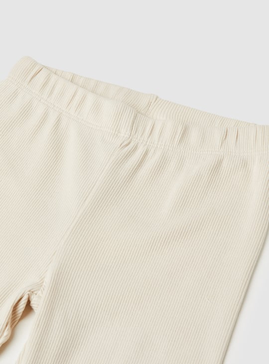 Girls Ribbed Full-Length Leggings