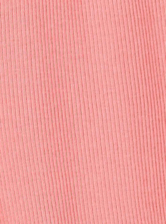 Girls Ribbed Full-Length Leggings