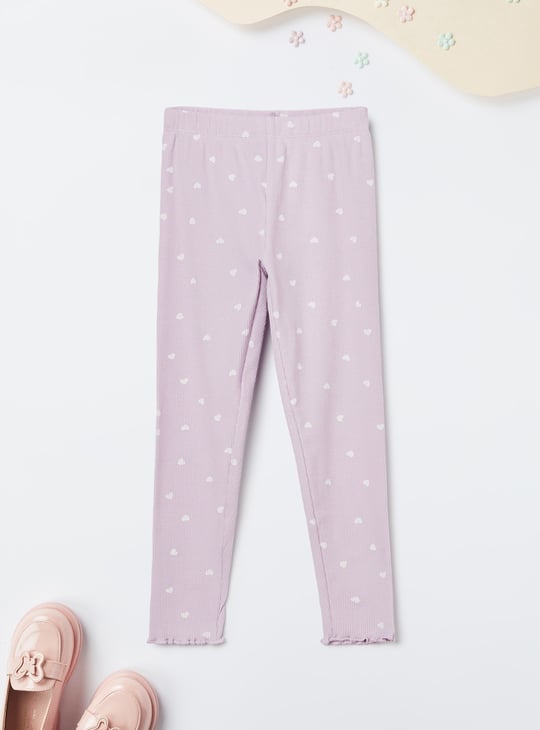 Girls Ribbed Leggings