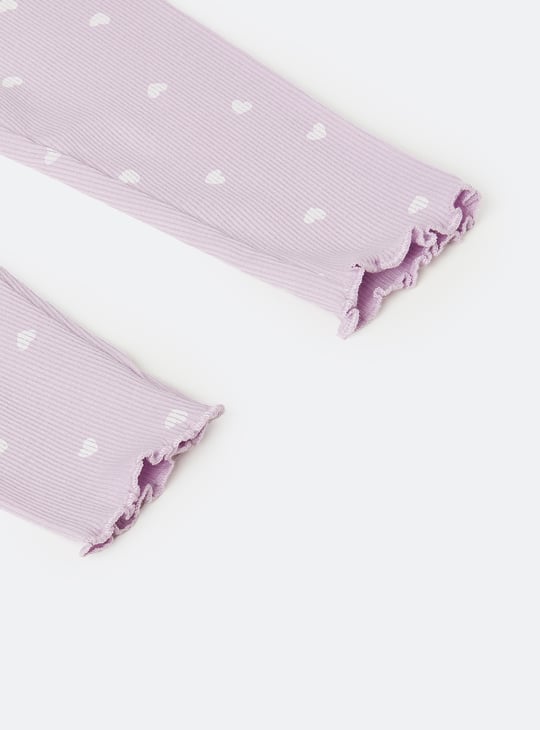 Girls Ribbed Leggings