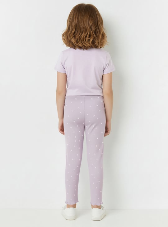 Girls Ribbed Leggings