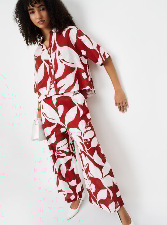 Women Printed Shirt-Style Top