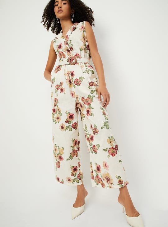Women Floral Print Jumpsuit