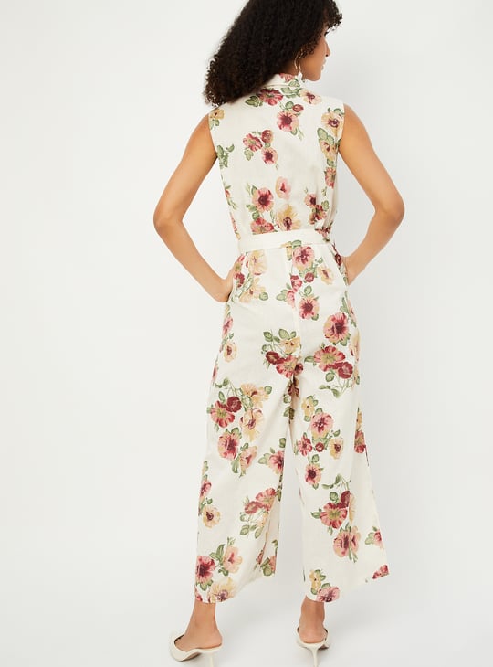Women Floral Print Jumpsuit