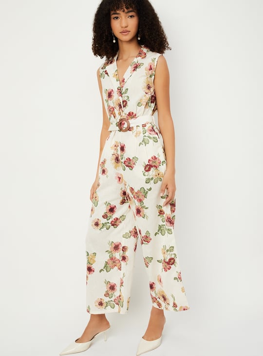 Women Floral Print Jumpsuit