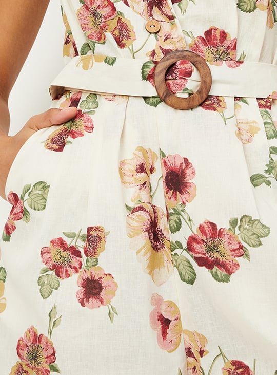 Women Floral Print Jumpsuit