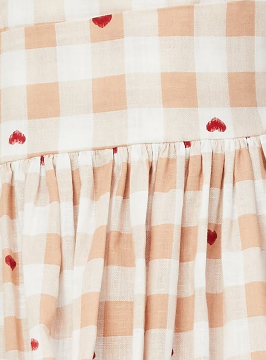 Women Checked Midi Dress