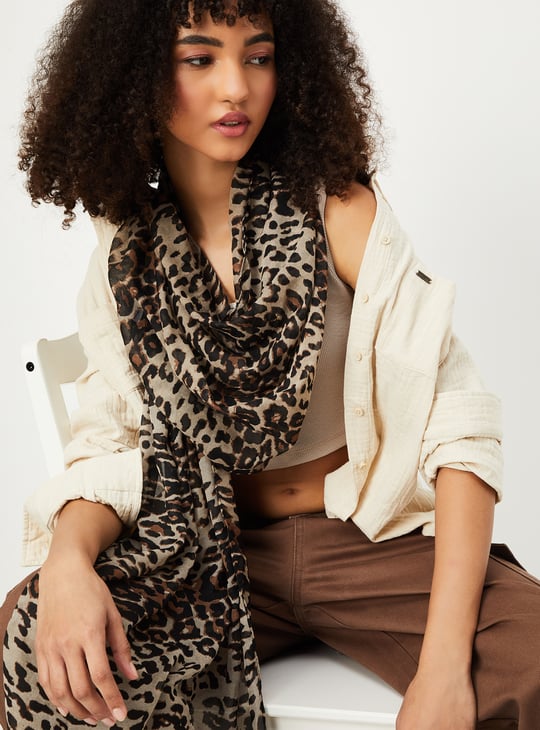 Women Animal Print Scarf