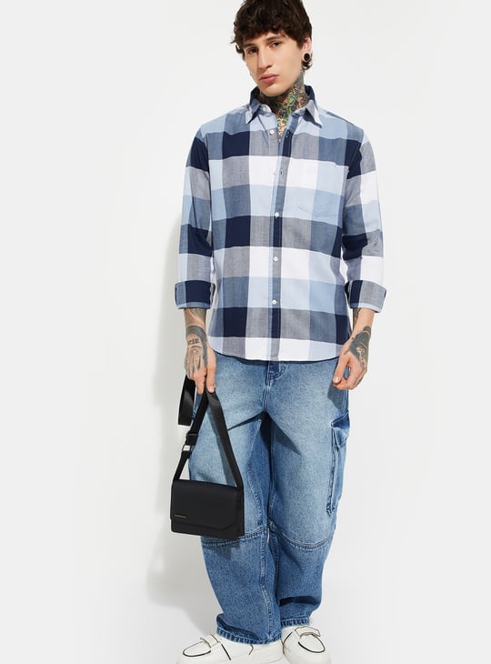 URB_N Men's Checked Regular Fit Shirt