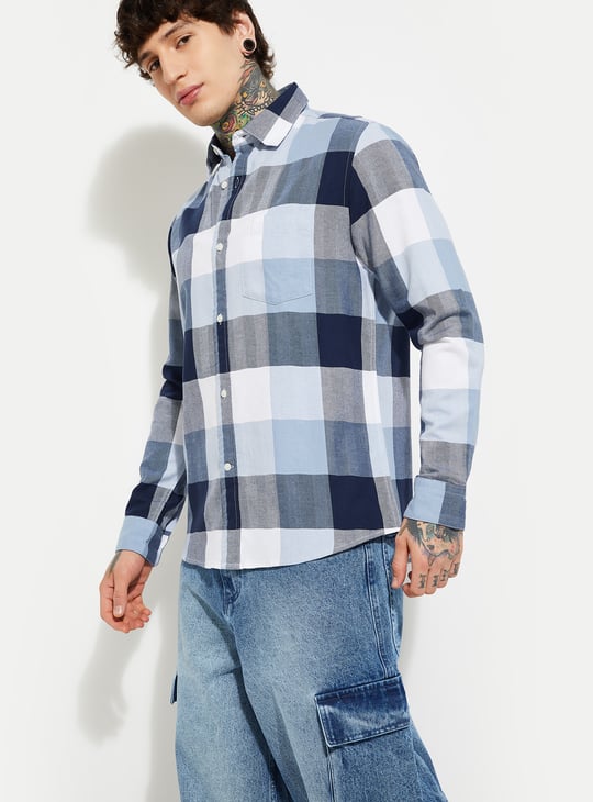 URB_N Men's Checked Regular Fit Shirt