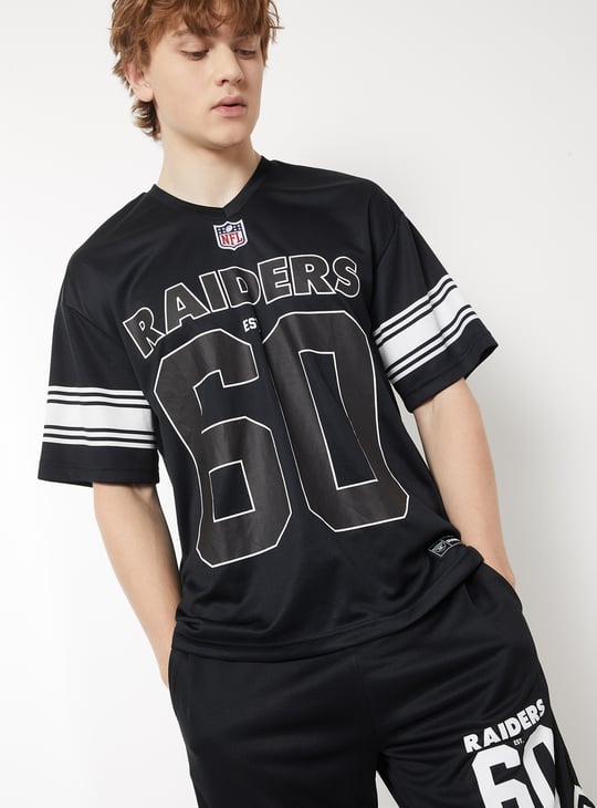 Men NFL Printed Oversized Sports T-shirt