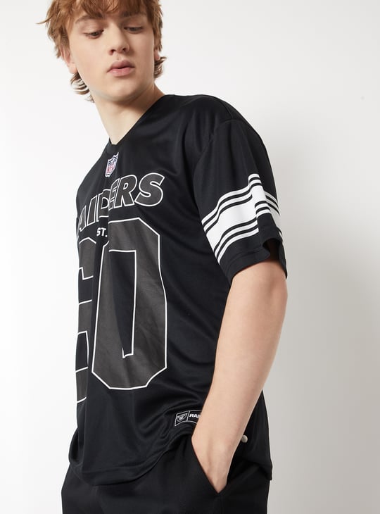 Men NFL Printed Oversized Sports T-shirt