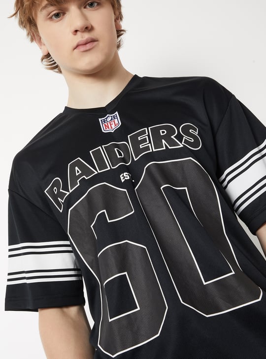 Men NFL Printed Oversized Sports T-shirt