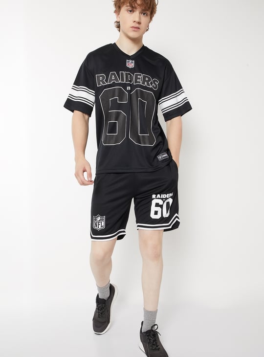 Men NFL Printed Oversized Sports T-shirt