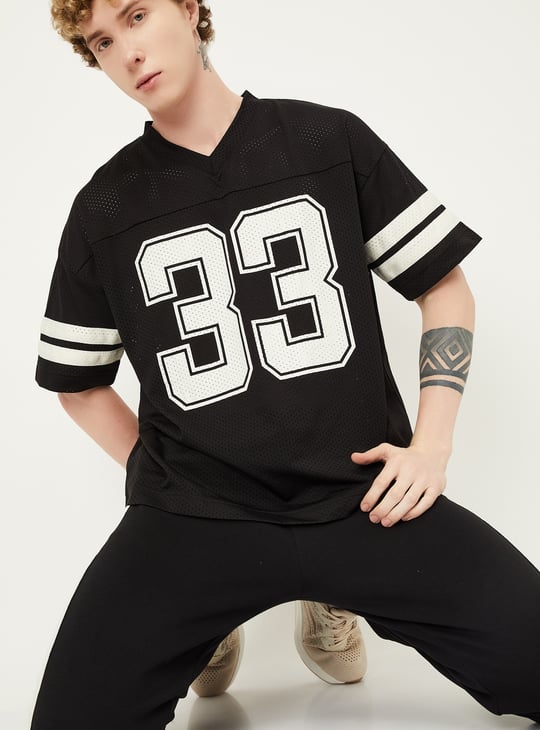 Men Mesh Boxy Fit Sports T-shirt