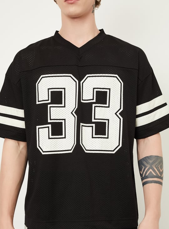 Men Mesh Boxy Fit Sports T-shirt