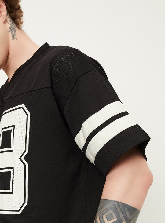 Men Mesh Boxy Fit Sports T-shirt