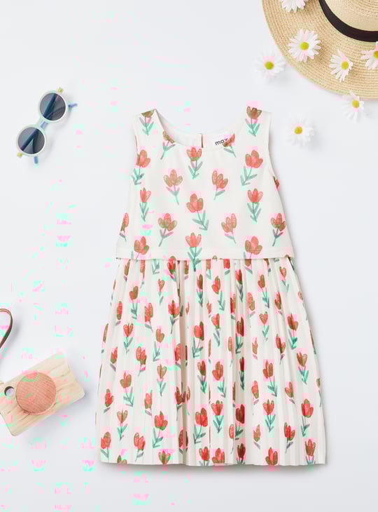 Girls Floral Print Dress