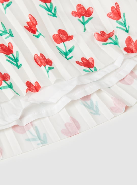 Girls Floral Print Dress