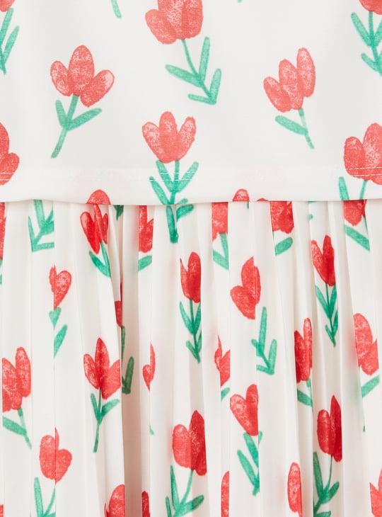 Girls Floral Print Dress
