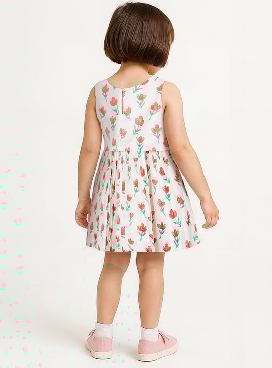 Girls Floral Print Dress