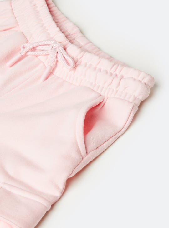 Girls Solid Cargo Trousers