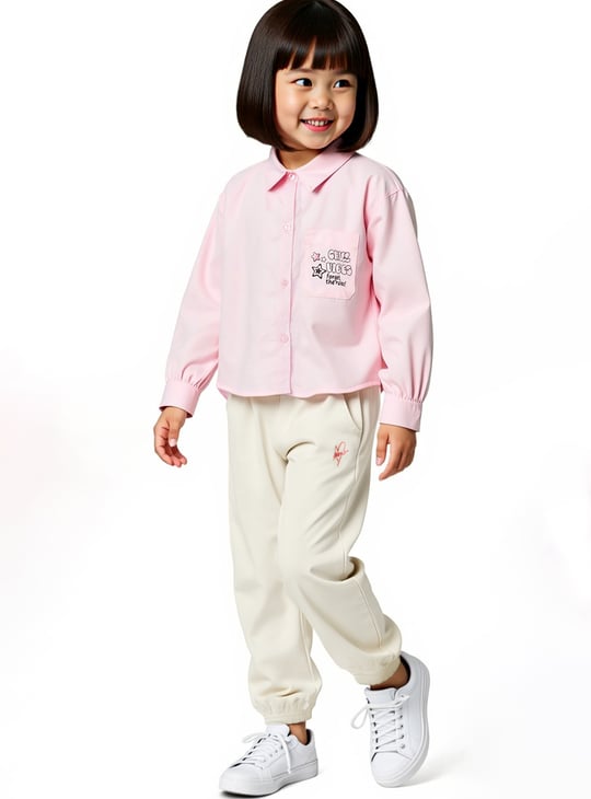 Girls Printed Regular Fit Shirt