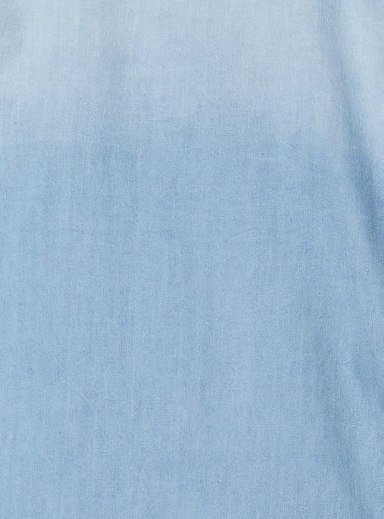 Girls Washed Denim Shirt