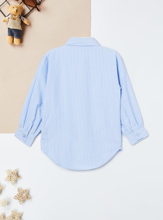 Girls Striped Regular Fit Shirt