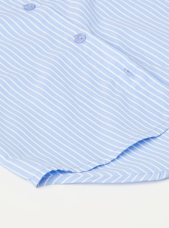 Girls Striped Regular Fit Shirt