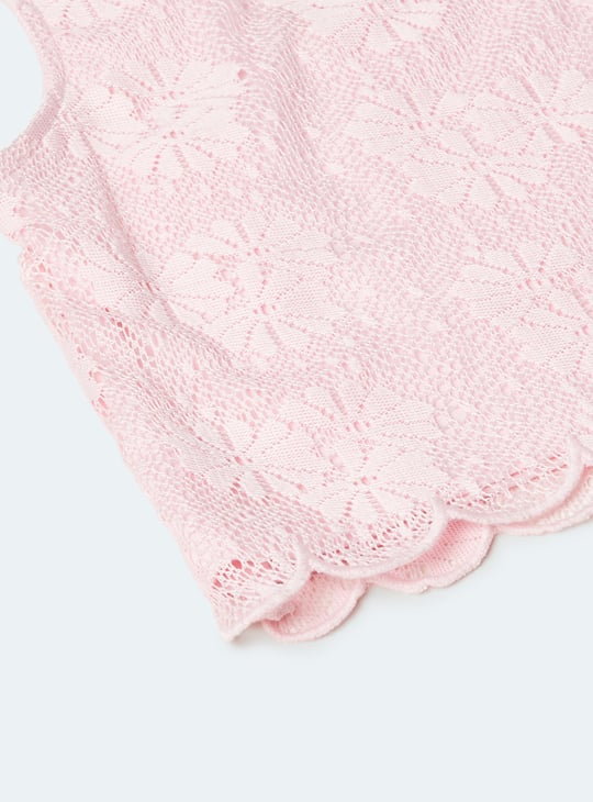 Girls Lace Shorts Set
