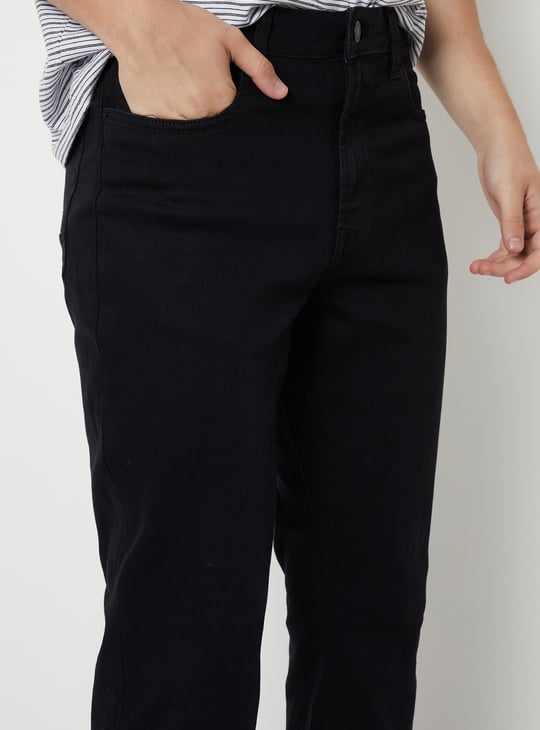 Men Washed Bootcut Jeans