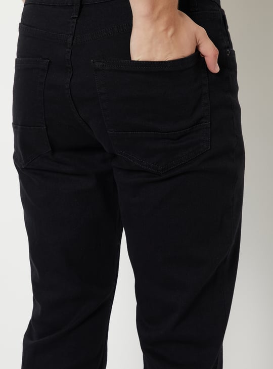 Men Washed Bootcut Jeans