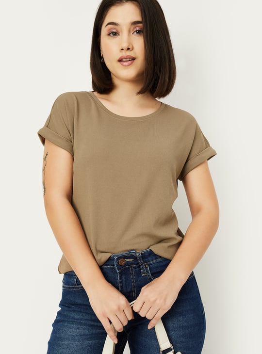Women Textured T-shirt