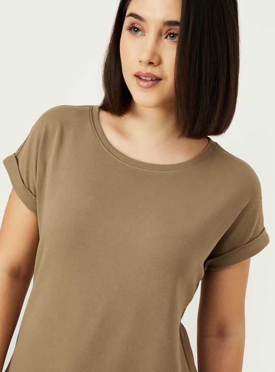 Women Textured T-shirt