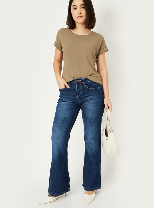 Women Textured T-shirt