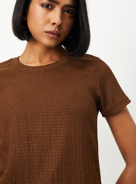 Women Textured T-shirt