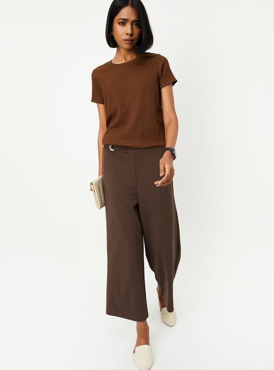 Women Textured T-shirt