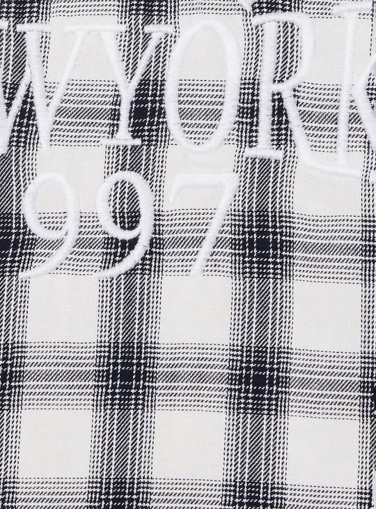 Boys Checked Oversized Fit Shirt