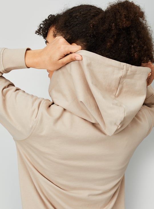 Women Solid Hooded Sports Jacket