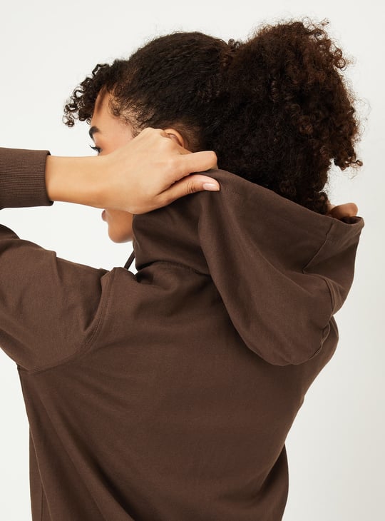 Women Solid Hooded Sports Jacket