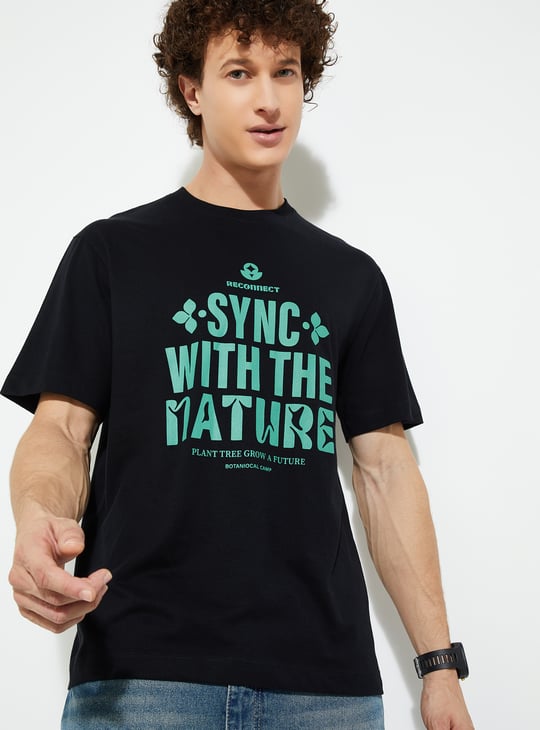 URB_N Men Typographic Print T-shirt | Printed