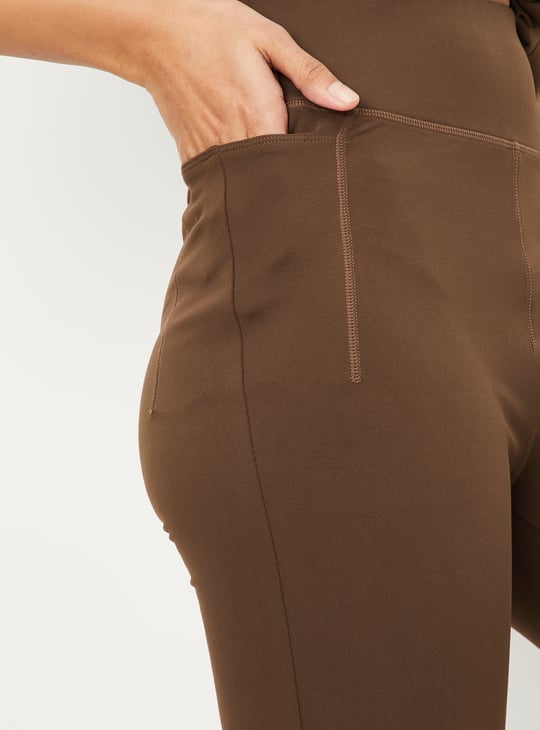 Women Solid Flared Sports Track Pants