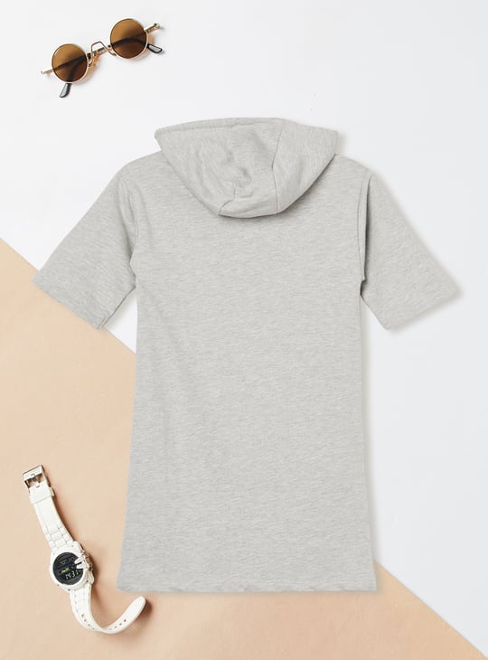 Girls Chenille Embroidered T-shirt Dress