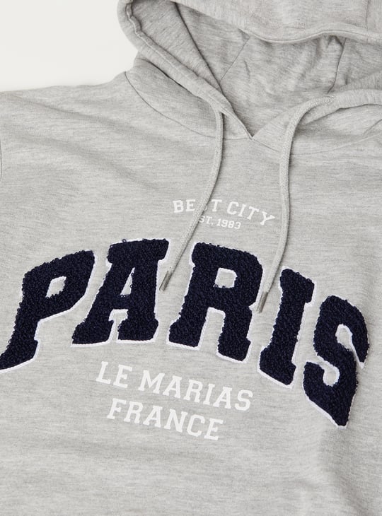 Girls Chenille Embroidered T-shirt Dress