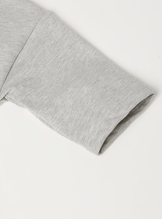 Girls Chenille Embroidered T-shirt Dress