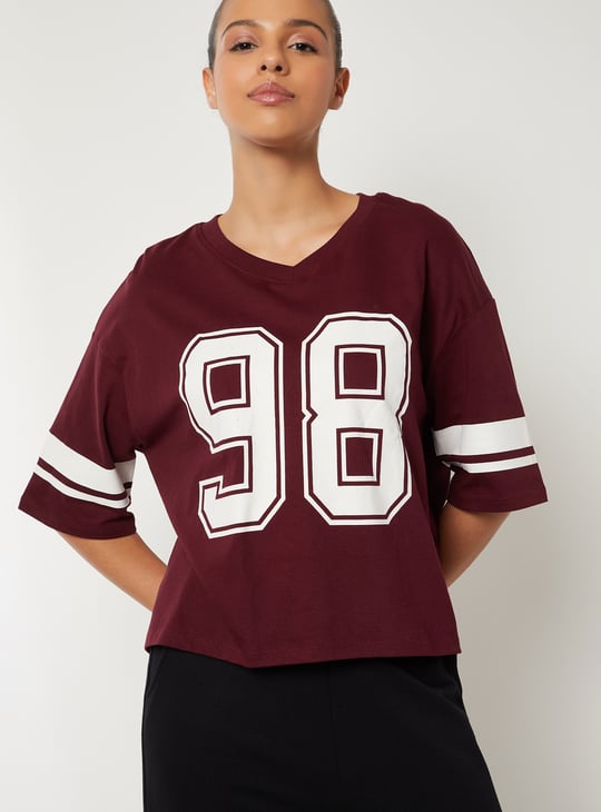Women Printed Boxy Fit T-shirt