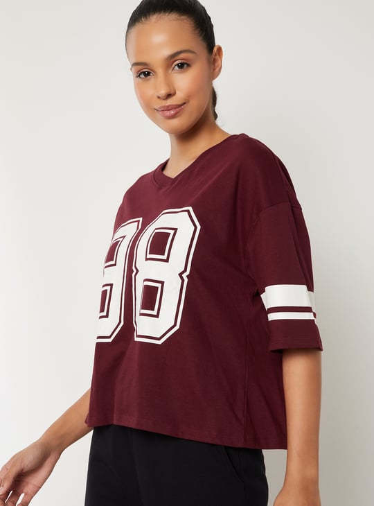 Women Printed Boxy Fit T-shirt